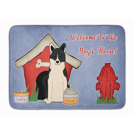 Carolines Treasures Dog House Russo-European Laika Spitz Machine Washable Memory Foam Mat BB2783RUG